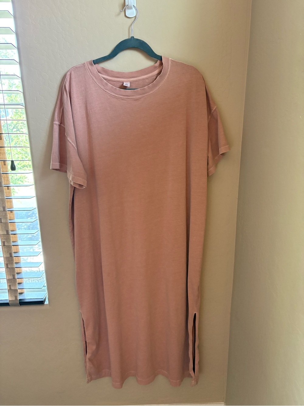 Women’s ORelaxed Fit Tee Dress - Dusty Rose